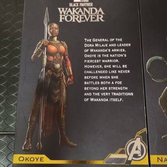 Black Panther Wakanda Forever Marvel Legends Nakia and Okoye Action Figure B11 - Picture 8 of 9
